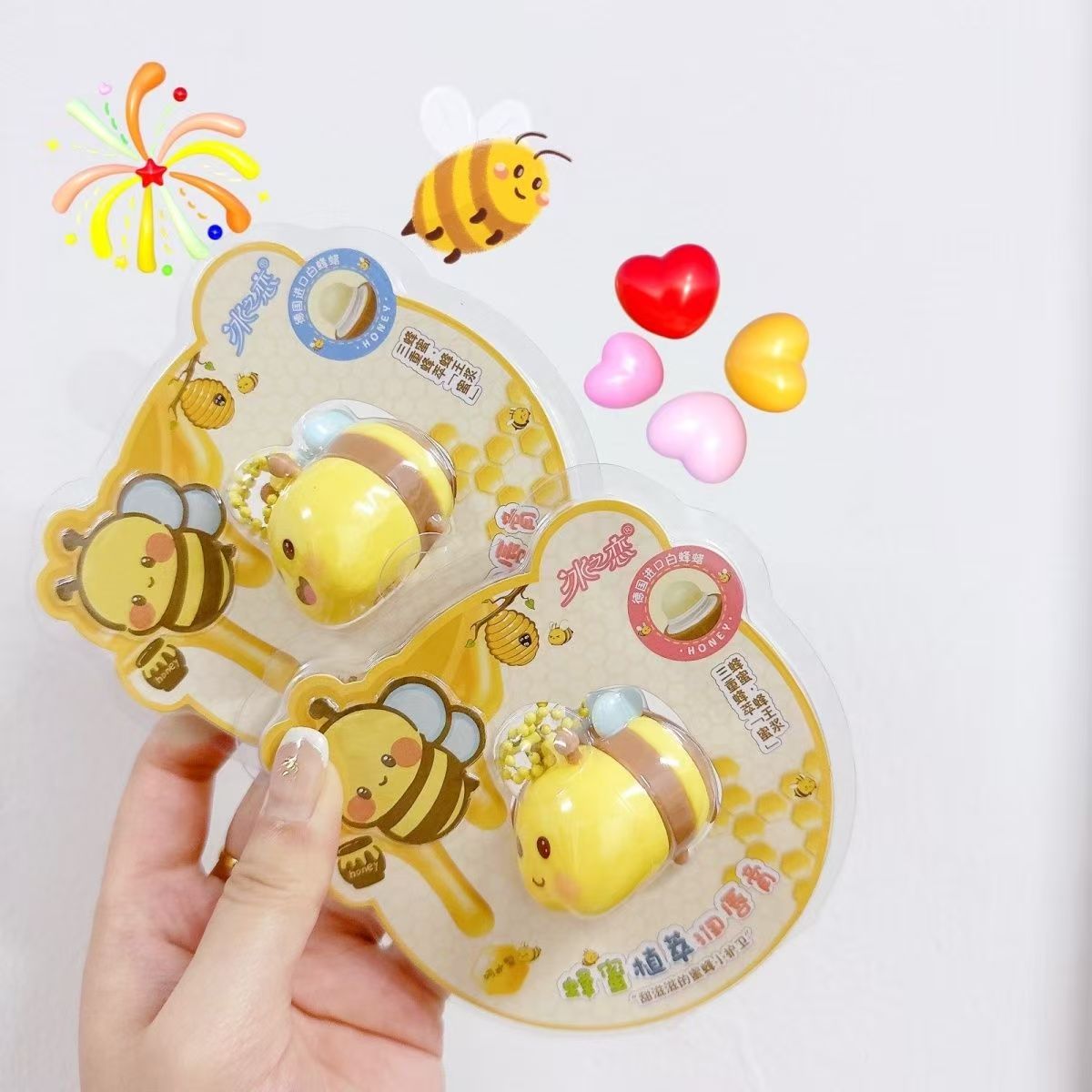 冰之恋蜂蜜植萃润唇膏（85112）（小蜜蜂）